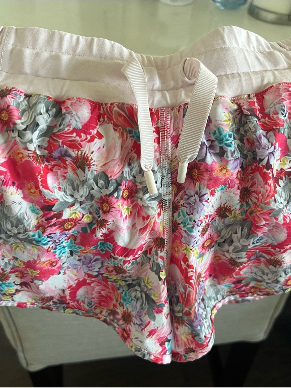 LULU LemonnFloral Drawstring Women’s Shorts - Pink Multicolor 8